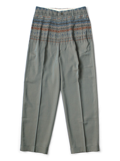 Picture No.1 of KAPITAL Wool Serge Slacks (Town Craft Tribe Pattern) K2512LP215