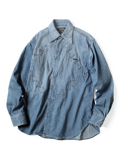 Picture No.1 of KAPITAL 8Oz Denim Thunderbird Husky Western Shirt (Processed) K2509LS082