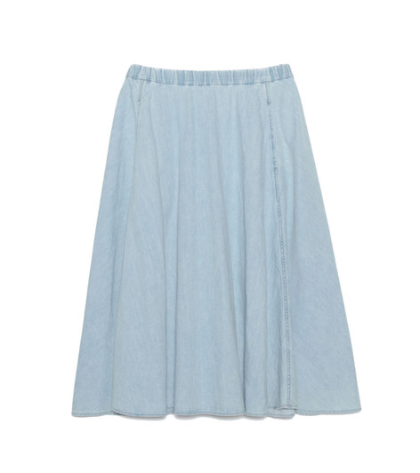 Picture No.1 of nanamica nanamica Light Denim Circular Skirt S25SE088 8474