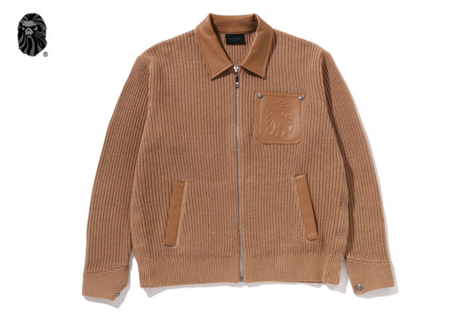 Picture No.1 of BAPE BAPE BLACK ZIPPED WORK CARDIGAN 1M20-120-301