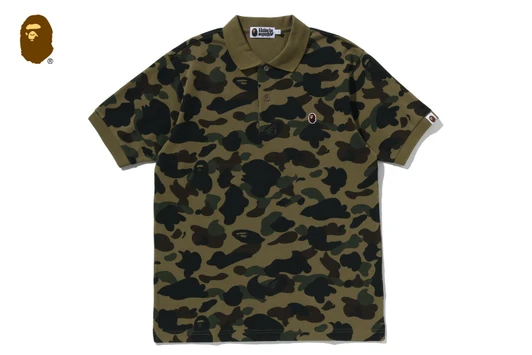 Picture No.1 of BAPE 1ST CAMO ONE POINT REGULAR FIT POLO SHIRT 1M30-112-302