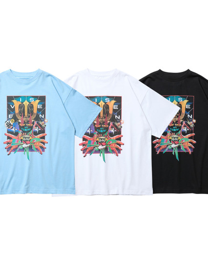 Evisen ダークブルー 長袖シャツ 18 Evisen Skateboards T-shirts Online Store