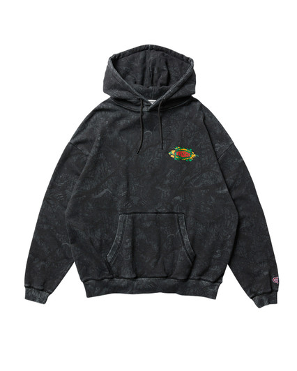 Picture No.1 of Evisen Skateboards SUSHI CAMO HOODIE - BLACK 10217749545274