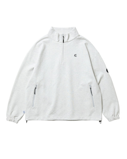 Picture No.1 of Evisen Skateboards PUNCH HALF ZIP SWEAT - GREY 10224316580154