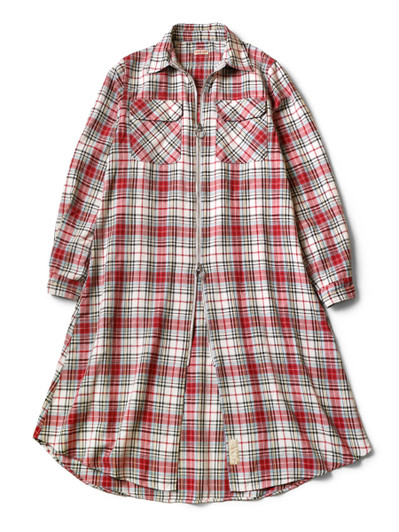 Picture No.1 of KAPITAL Columbia-check Drizzler Work Shirt Dress K2509OP045