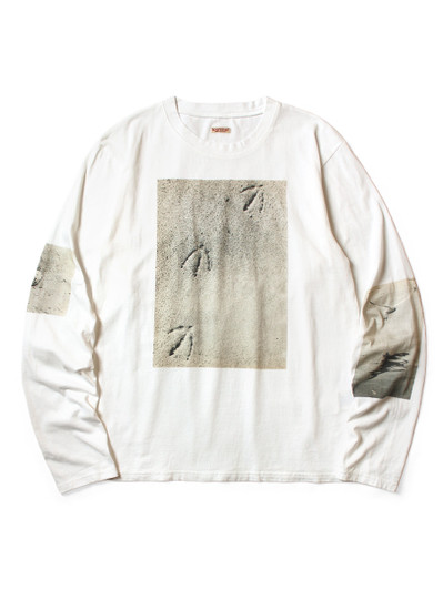 Picture No.1 of KAPITAL 20/- Cotton Jersey Crew Neck Long Sleeve T-Shirt (GULL FOOTpt) K2603LC038