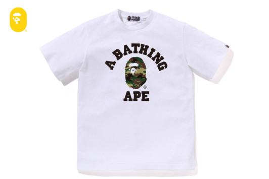 Picture No.1 of BAPE GLITCH WOODLAND CAMO COLLEGE TEE 1M30-610-031