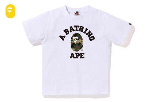 Picture No.1 of BAPE GLITCH WOODLAND CAMO COLLEGE TEE 1M30-310-031