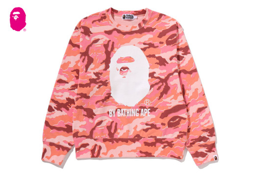 Picture No.1 of BAPE GLITCH WOODLAND CAMO BY BATHING APE CREWNECK SWEATSHIRT 1M30-213-303