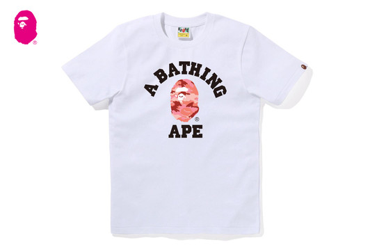 Picture No.1 of BAPE GLITCH WOODLAND CAMO COLLEGE TEE 1M30-210-031