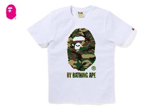 Picture No.1 of BAPE GLITCH WOODLAND CAMO BY BATHING APE TEE 1M30-210-056