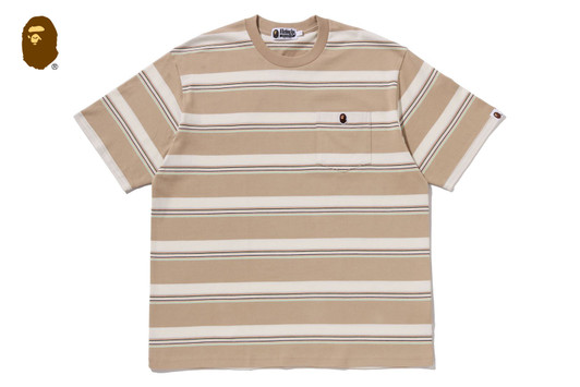 Picture No.1 of BAPE STRIPE ONE POINT RELAXED FIT POCKET TEE 1M30-109-309
