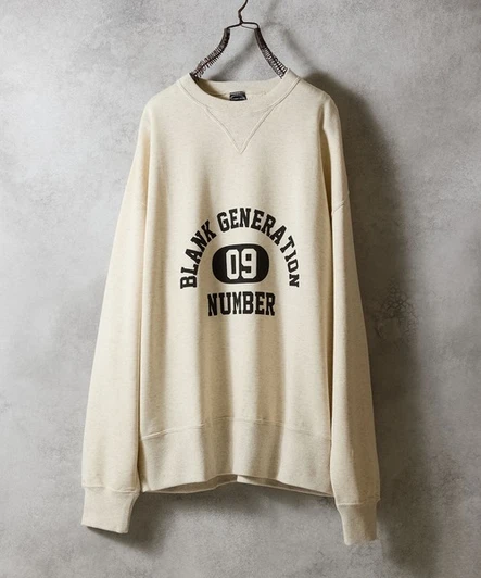 Picture No.1 of NUMBER (N)INE VINTAGE GAZETTE COLLEGE LOGO CREWNECK SWEATSHIRT / Vintage Gazette College Logo Crewneck Sweatshirt F25NC002