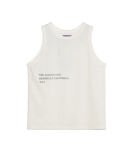 Picture No.1 of THE NORTH FACE PURPLE LABEL THE NORTH FACE Purple Label Garment Dyed Lettered Field Tank N26SH042 8561