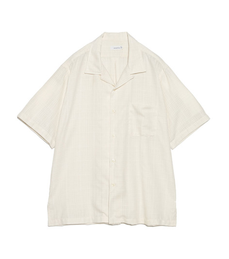 Picture No.1 of nanamica nanamica Open Collar Panama S/S Shirt S26SG066 8463