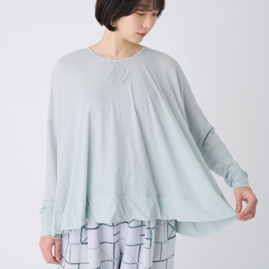 Picture No.1 of minä perhonen corpuscle Long-sleeve Pullover AES8049