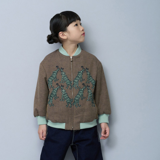 Picture No.1 of minä perhonen Wolf & Flower Blouson ADA2077PBS
