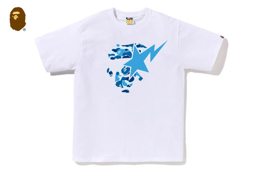 Picture No.1 of BAPE ABC CAMO APE FACE STA TEE 1M30-110-008