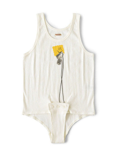 Picture No.1 of KAPITAL 60/2 Random Bear Voice Print Swim Tank Top (PECKISH Dog Tag Print) K2604SC130