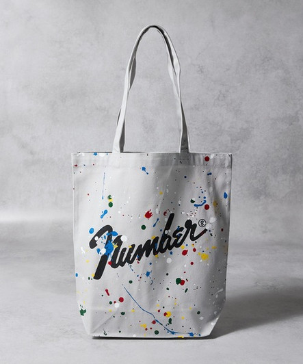 Picture No.1 of NUMBER (N)INE HAND PAINTED Number⑨ CANVAS TOTE BAG / Hand-painted Number⑨ Logo canvas tote bag S26NA001P