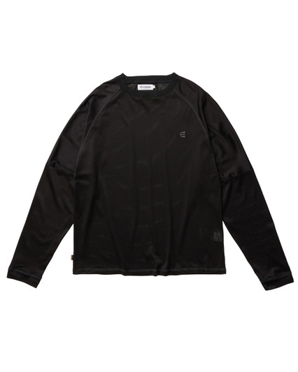 Picture No.1 of Evisen Skateboards MESH L/S TEE - BLACK 10314473603386