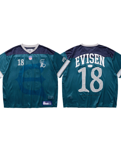 Picture No.1 of Evisen Skateboards OHAKO ROSTER TEE - GREEN/NAVY 10314477011258