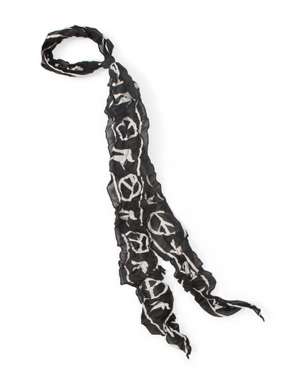 Picture No.1 of KAPITAL Washed Silk Moga Scarf (LIVE PEACE) K2606XM558