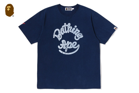 Picture No.1 of BAPE LOGO INDIGO TEE 1M22-109-002