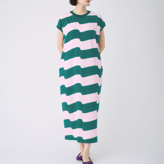 Picture No.1 of minä perhonen wind flag Cut And Sew Dress AES8058LA