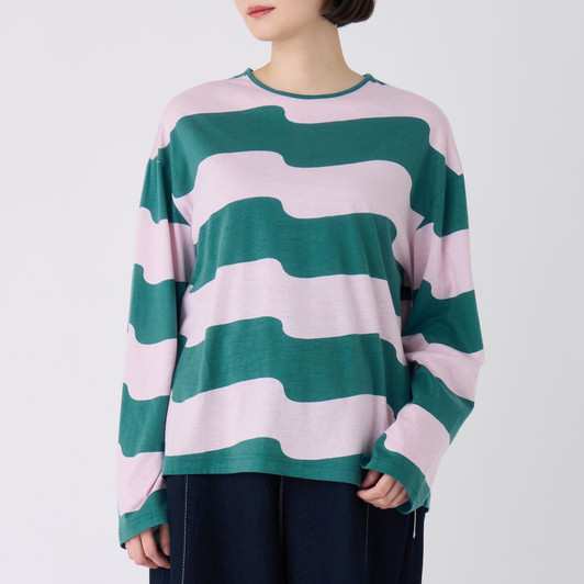 Picture No.1 of minä perhonen wind flag Long-sleeved Cut And Sew AES8051A