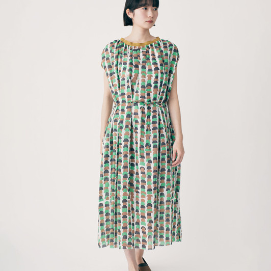 Picture No.1 of minä perhonen Rocher French Sleeve Dress ADS3157S