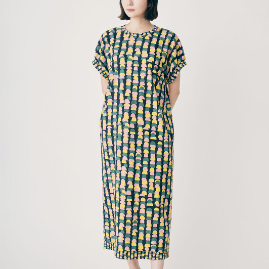 Picture No.1 of minä perhonen rocher Cut And Sew Dress ADS8973