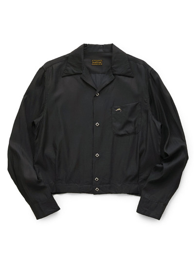 Picture No.1 of KAPITAL Cupro Cotton Twill Open-collar Shirt Drizzler K2603LS042
