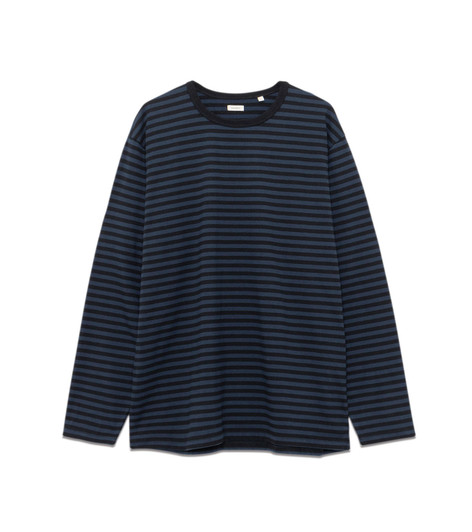 Picture No.1 of nanamica nanamica COOLMAX Stripe Jersey L/S Tee S25SH119 9015
