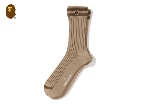 Picture No.1 of BAPE CHUNKY RIBBED CREW SOCKS 1M80-184-005