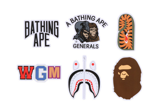Picture No.1 of BAPE BAPE STICKER SET 1M80-182-009