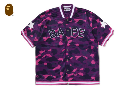Picture No.1 of BAPE COLOR CAMO MESH WARM UP RELAXED FIT SHIRT 1M80-132-301
