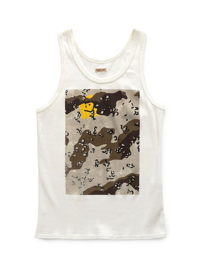 Picture No.1 of KAPITAL 60/2 Bear Teleco Tank Top (PECKISH Chocolate Chip Camo Print) K2605SC204