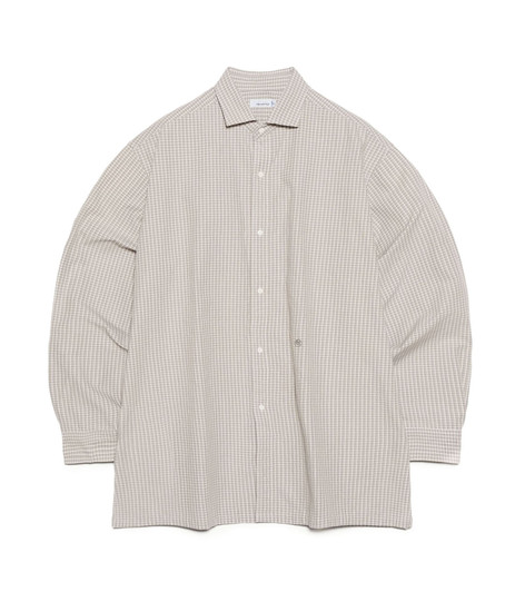 Picture No.1 of nanamica nanamica Micro Plaid Wind Shirt S26FG064 8804