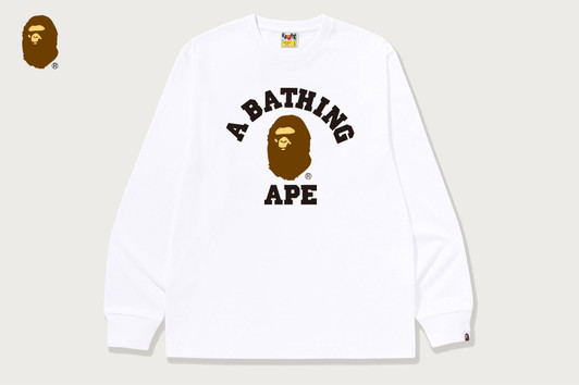 Picture No.1 of BAPE COLLEGE LS TEE 1M80-111-051