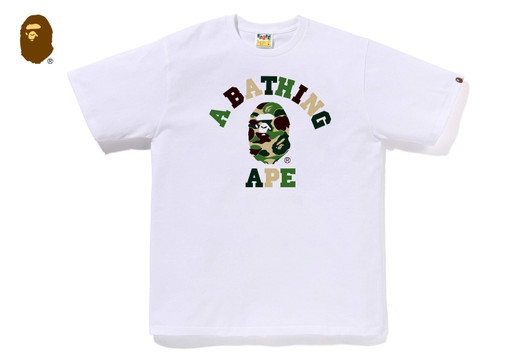 Picture No.1 of BAPE ABC CAMO COLLEGE TEE 1M80-110-005