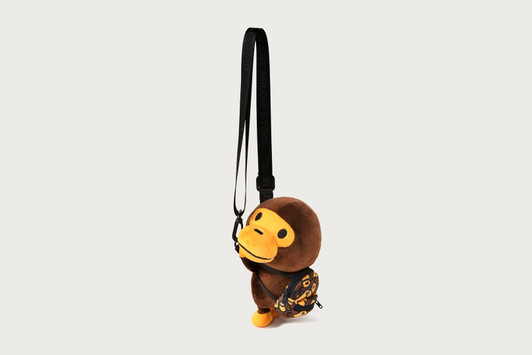 Picture No.1 of BAPE BABY MILO SMALL PLUSH DOLL CROSS BAG AM70-190-302