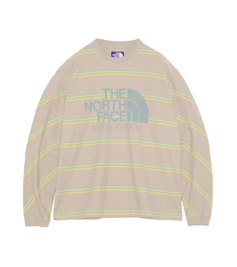 Picture No.1 of THE NORTH FACE PURPLE LABEL THE NORTH FACE Purple Label Field Long Sleeve Striped Tee N26FT034 8889