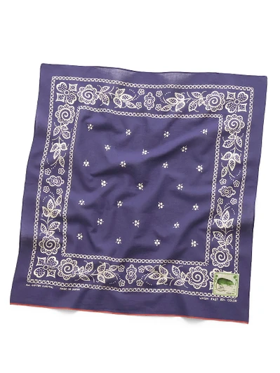 Picture No.1 of KAPITAL fastcolor Selvedge Bandana (Escargot Flower) 20X20 K2604BA522