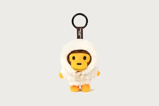 Picture No.1 of BAPE BABY MILO HOODIE PLUSH DOLL KEYCHAIN 10CM AM70-182-321