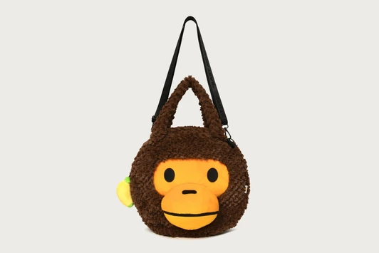 Picture No.1 of BAPE BABY MILO FAUX FUR LARGE TOTE BAG AM70-189-325