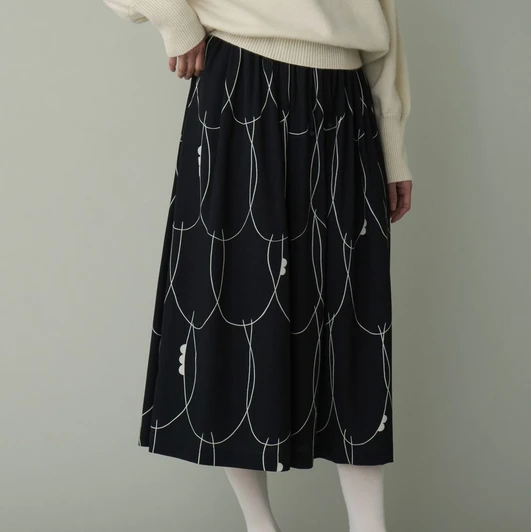 Picture No.1 of minä perhonen paraabeli Gathered Skirt AEA5456
