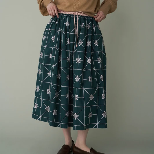Picture No.1 of minä perhonen floret Gathered Skirt AEA5452