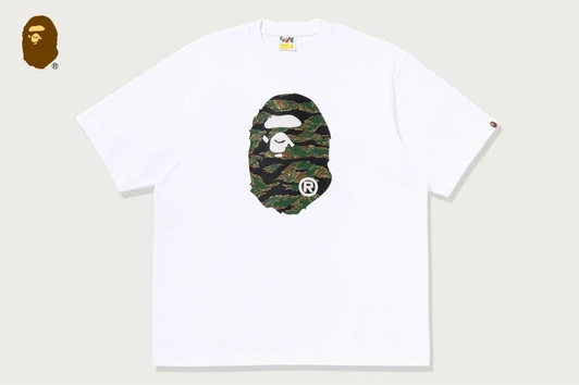 Picture No.1 of BAPE TIGER CAMO APE HEAD RELAXED FIT TEE 1M80-110-349