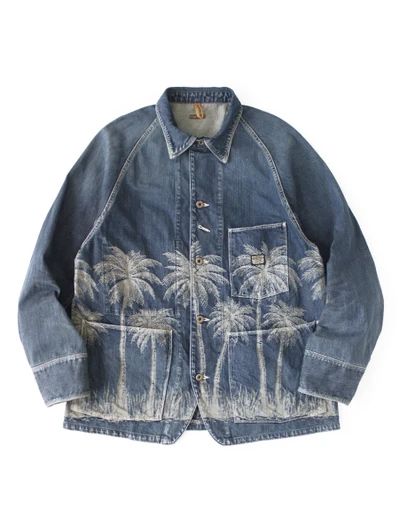 Picture No.1 of KAPITAL 12Oz Palm Tree Jacquard Denim CACTUS Coveralls K2604LJ117